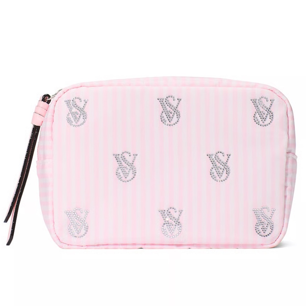 NWT VICTORIA'S SECRET Shine Logo Travel Makeup Bag $30